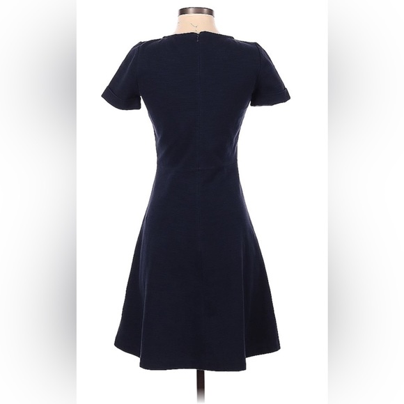 J. Crew Navy Midi Fit and Flare Dress NWOT - Picture 2 of 2